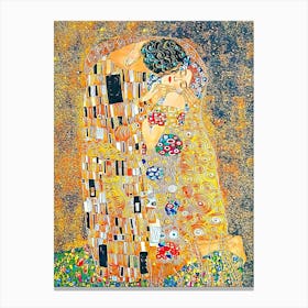 Kiss By Gustav Klimt Canvas Print