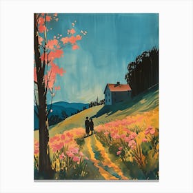 House In The Spring Canvas Print