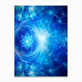 Blue Abstract Background No Text (2) Canvas Print