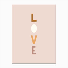 Love Lettering Canvas Print