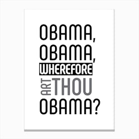 Obama Canvas Print