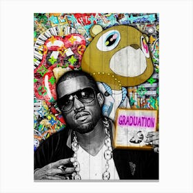 Pop Art Kanye West Graduation Canvas Print