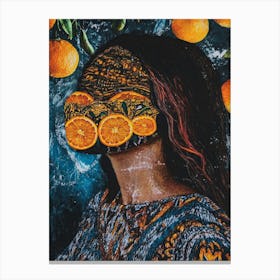 Oranges Portrait Canvas Print