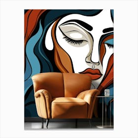 Woman'S Face 122 Canvas Print