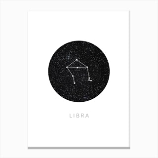 Libra Constellation Canvas Print