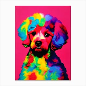 Poodle Andy Warhol Style dog Canvas Print