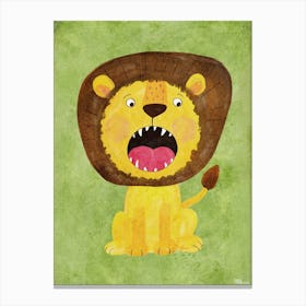 Lion Print Canvas Print