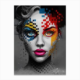 Pixel Art Canvas Print