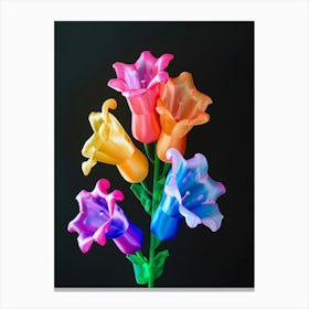 Bright Inflatable Flowers Foxglove 2 Canvas Print