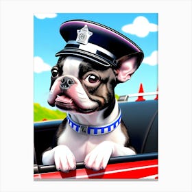 Police Dog-Reimagined 5 Canvas Print
