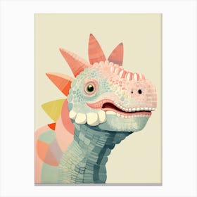 Colourful Dinosaur Iguanodon 1 Canvas Print