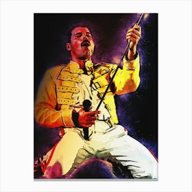 Spirit Freddie Mercury Live Concert Canvas Print