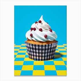 Cupcake With Frosting Pop Art Inspired 2 Canvas Print