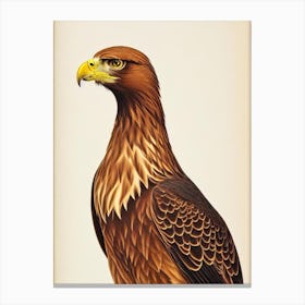 Golden Eagle James Audubon Vintage Style Bird Canvas Print
