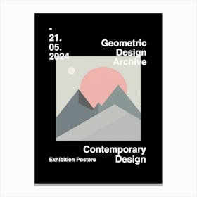 Geometric Design Archive Poster 48 Canvas Print