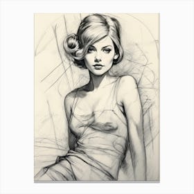 Sultry Gaze Canvas Print