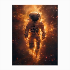Fantasy Whimsical Astronaut 4 Canvas Print
