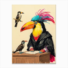 Toucan Court Canvas Print