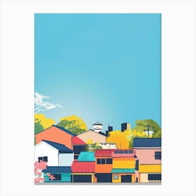 Osaka Japan 1 Colourful Illustration Canvas Print