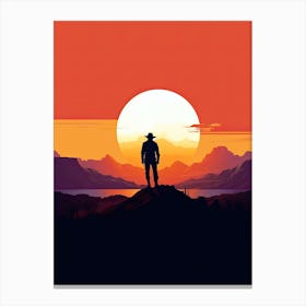 Clean-cut Cowboy Tales Canvas Print