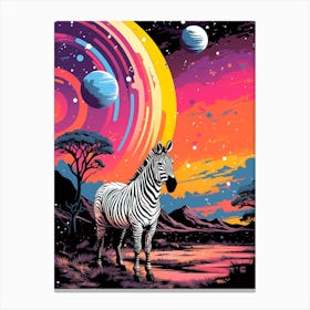 Zebra Painting Canvas Print
