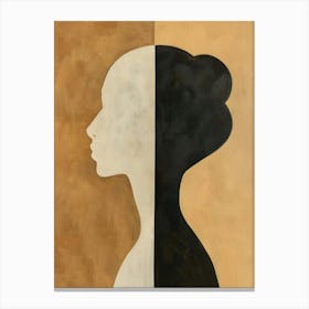 Poster Minimalist Portrait 8 Canvas Print