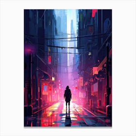 Futuristic City Canvas Print