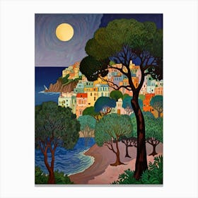 William Morris April Moon 1 Canvas Print