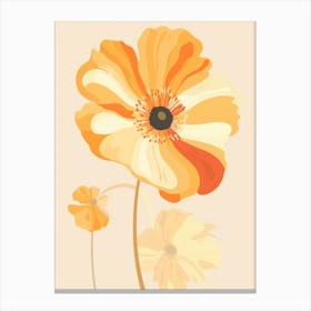 Orange Poppy Canvas Print