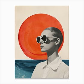 Woman In Sunglasses Canvas Print