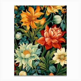 Floral Seamless Pattern Canvas Print