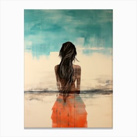 Ghost of Woman | Boho print Canvas Print