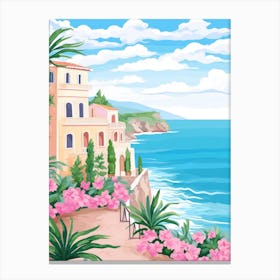 Tropea, Italy Colourful View 3 Canvas Print
