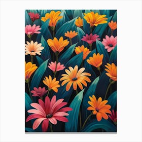 Daisy Field Canvas Print