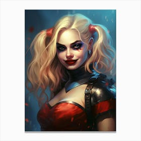 Harley Quinn Painting Canvas Print