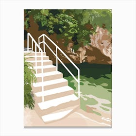 Stairs To The Beach Canvas Print