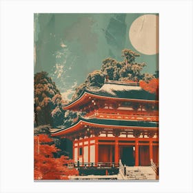 Kamakura S Tsurugaoka Hachimangu Shrine Japan Mid Century Modern 4 Canvas Print