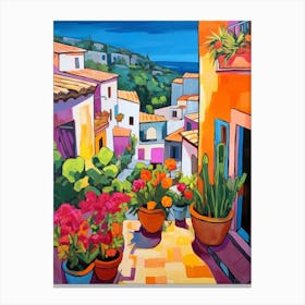 Sicily Italy 4 Fauvist Painting Canvas Print