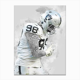 Maxx Crosby Las Vegas Raiders Canvas Print