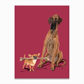 The Long and the Short and the Tall (Colour) Canvas Print