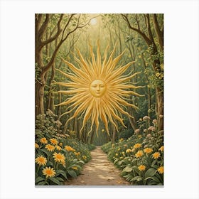 Sun In The Woods Canvas Print