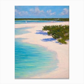 Grace Bay Beach Turks And Caicos Monet Style Canvas Print