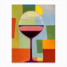 Brandy Crusta Paul Klee Inspired Abstract Cocktail Poster Canvas Print