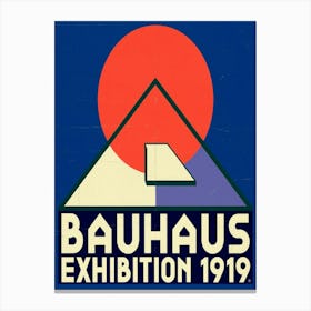 Bauhaus Exhibition poster 1921 Toile