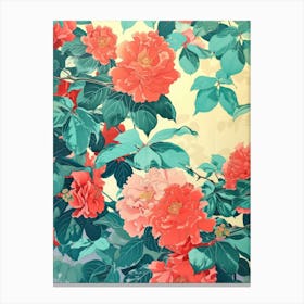 Great Japan  Hokusai Botanical Japanese 15 Canvas Print