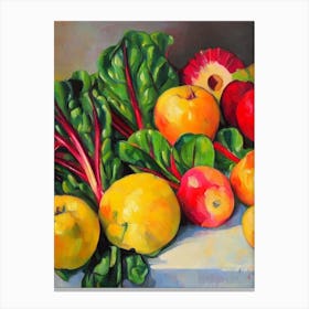 Swiss Chard 2 Cezanne Style vegetable Canvas Print