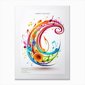 Music Notes Canvas Print