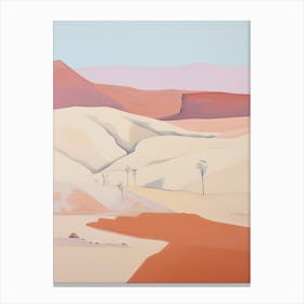 Patagonian Desert (Patagonian Steppe)   Argentina, Contemporary Abstract Illustration 2 Canvas Print