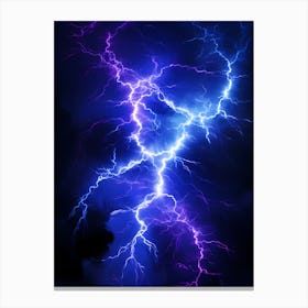 Lightning Bolts In The Sky Canvas Print