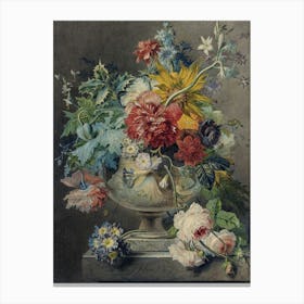 Flowers In A Vase Canvas Print